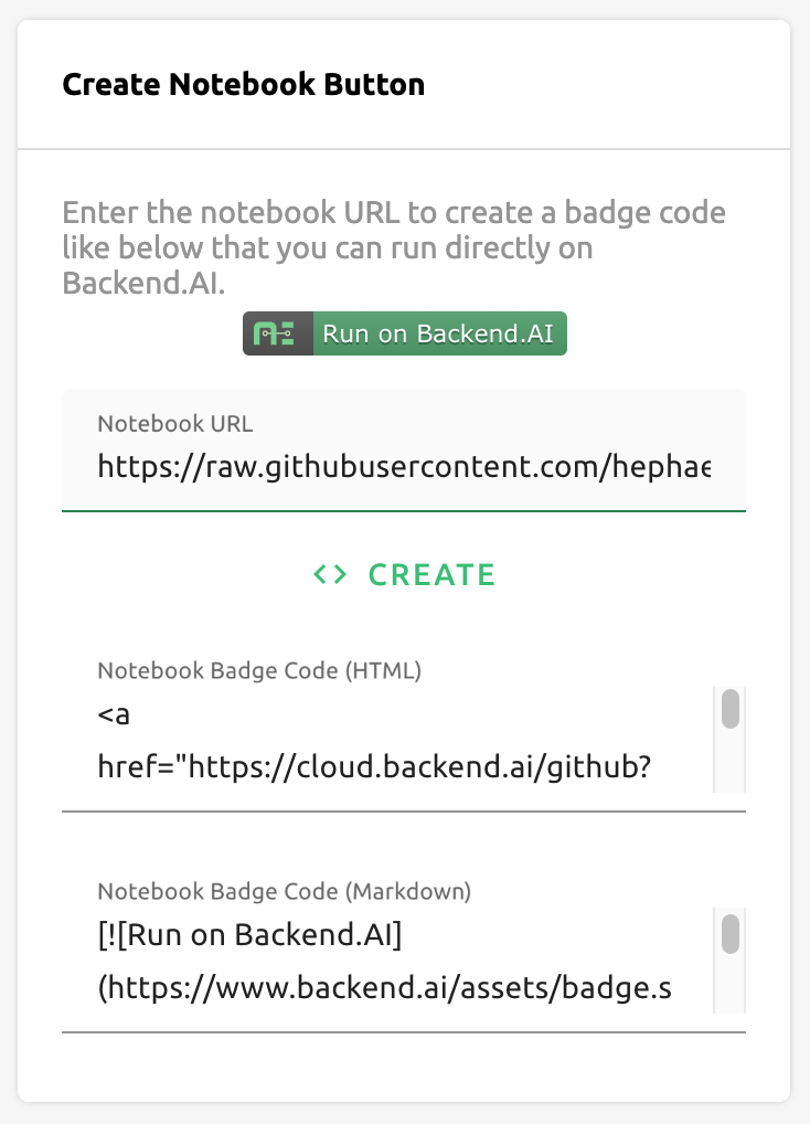 Create a Jupyter notebook button