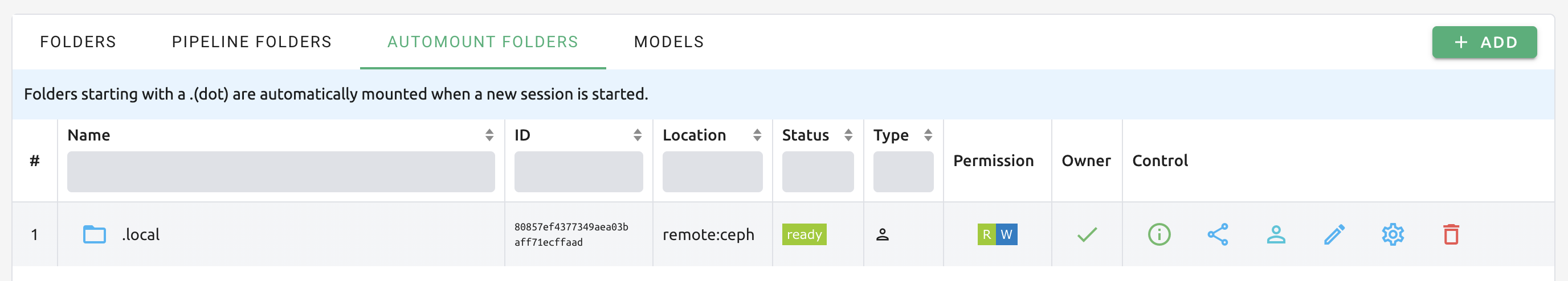 Automount folders